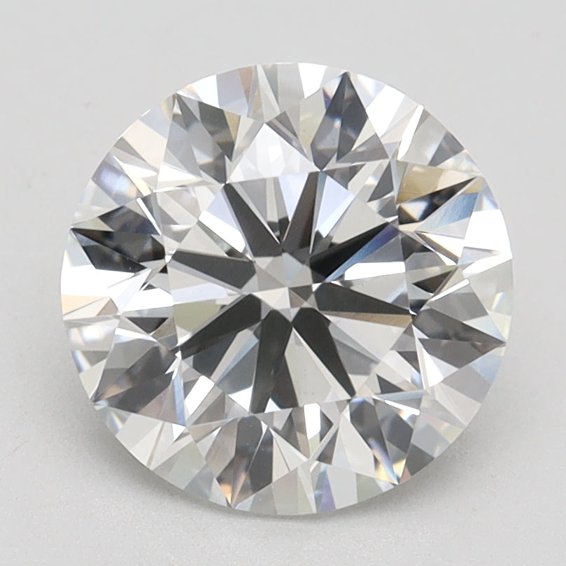 2.53 Carat Round Lab Diamond with  Cut Diamond in 14KT  view 1
