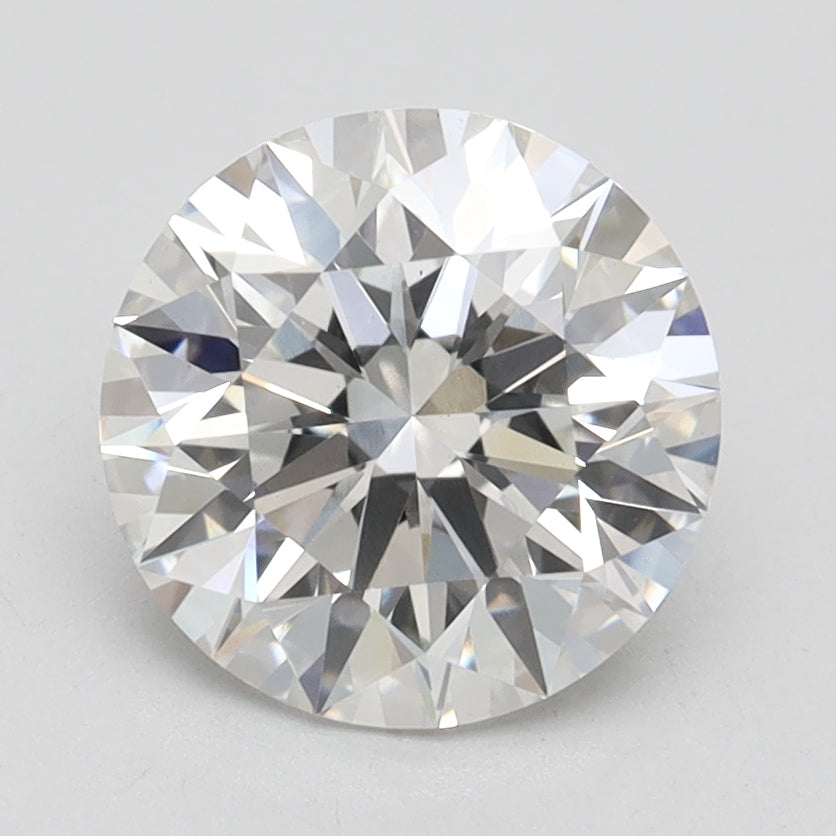 2.27 Carat Round Lab Diamond with  Cut Diamond in 14KT  view 1
