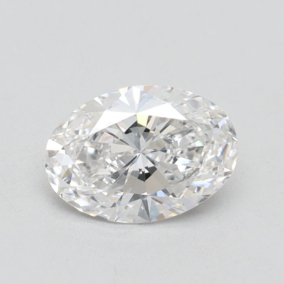 1.12 Carat Oval Lab Diamond with  Cut Diamond in 14KT  view 1
