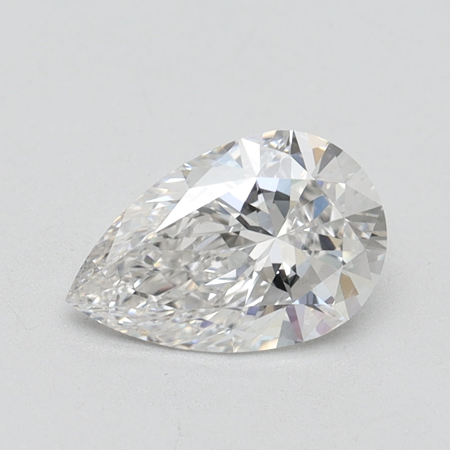 1.04 Carat Pear Lab Diamond with  Cut Diamond in 14KT  view 1
