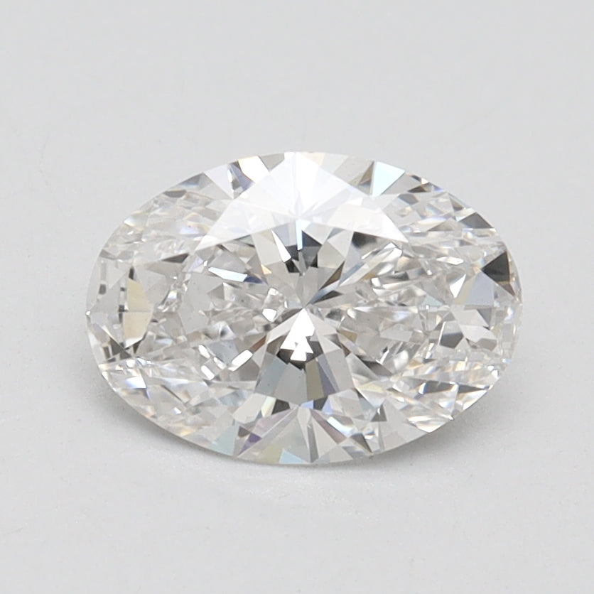 1.11 Carat Oval Lab Diamond with  Cut Diamond in 14KT  view 1
