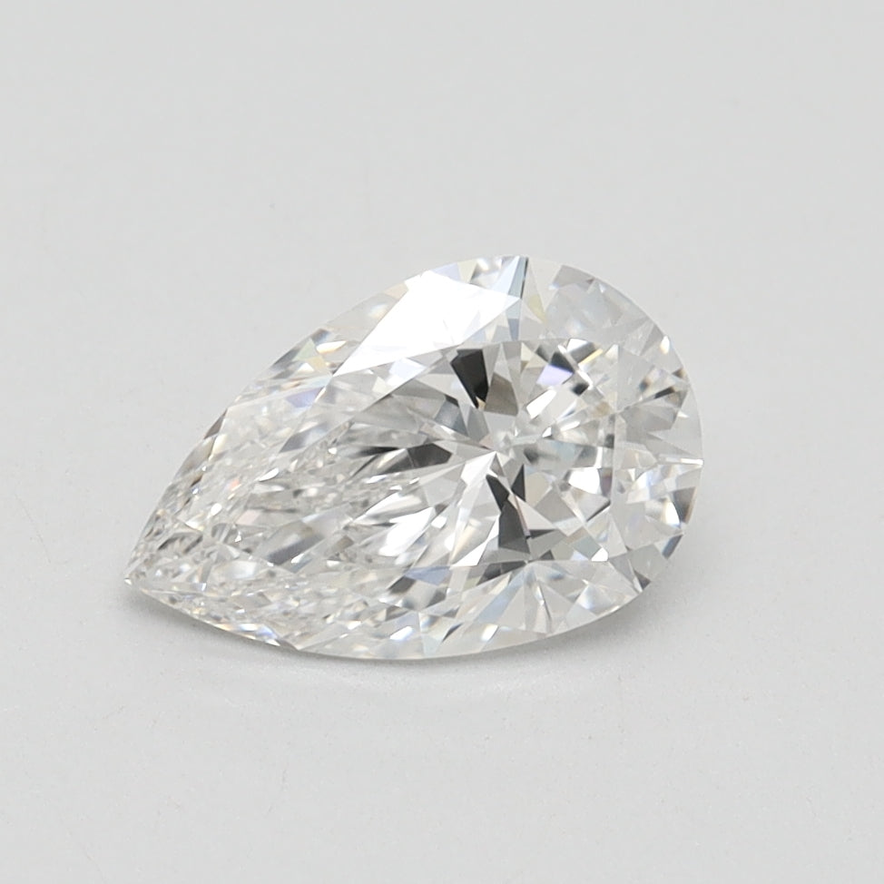 1.06 Carat Pear Lab Diamond with  Cut Diamond in 14KT  view 1
