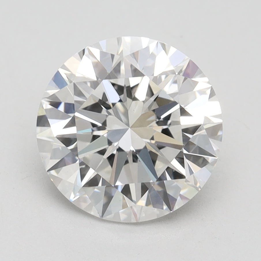 2.54 Carat Round Lab Diamond with  Cut Diamond in 14KT  view 1
