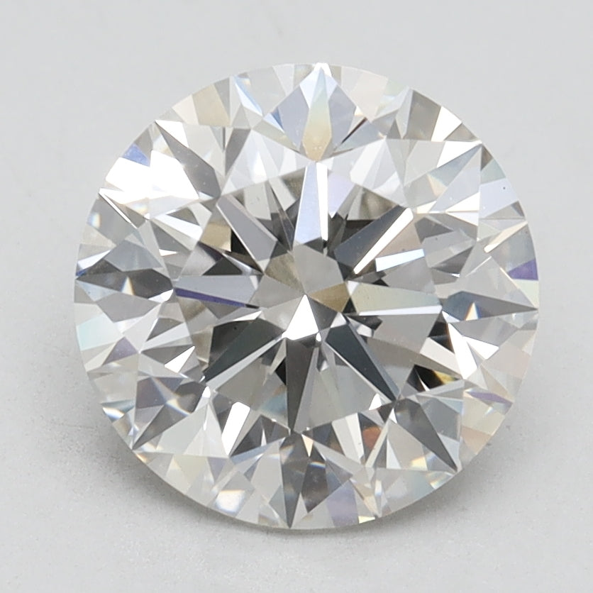2.71 Carat Round Lab Diamond with  Cut Diamond in 14KT  view 1
