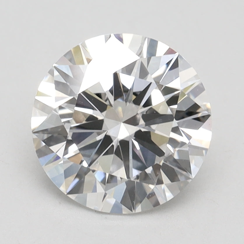 2.1 Carat Round Lab Diamond with  Cut Diamond in 14KT  view 1
