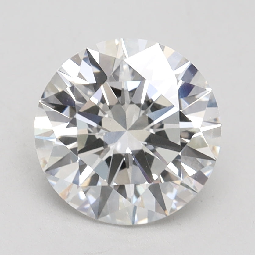 2.08 Carat Round Lab Diamond with  Cut Diamond in 14KT  view 1
