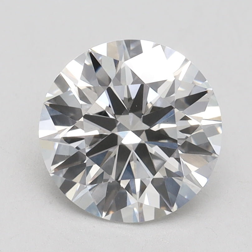 1.8 Carat Round Lab Diamond with  Cut Diamond in 14KT  view 1
