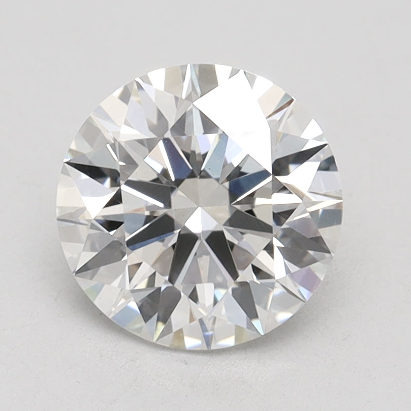 1.66 Carat Round Lab Diamond with  Cut Diamond in 14KT  view 1
