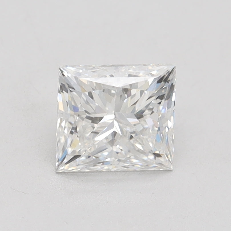 1.0 Carat Princess Lab Diamond with  Cut Diamond in 14KT  view 1
