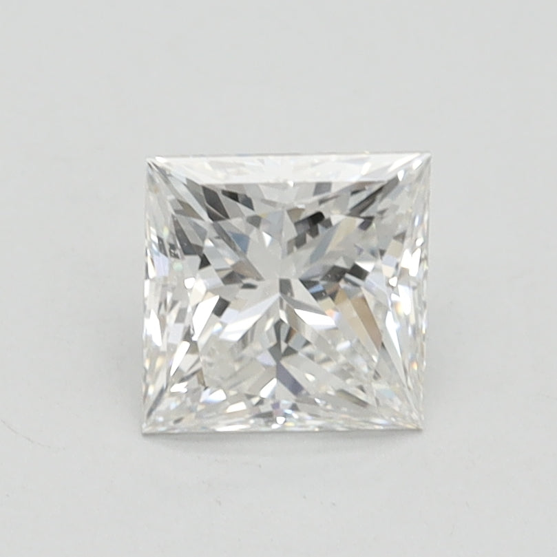 1.06 Carat Princess Lab Diamond with  Cut Diamond in 14KT  view 1
