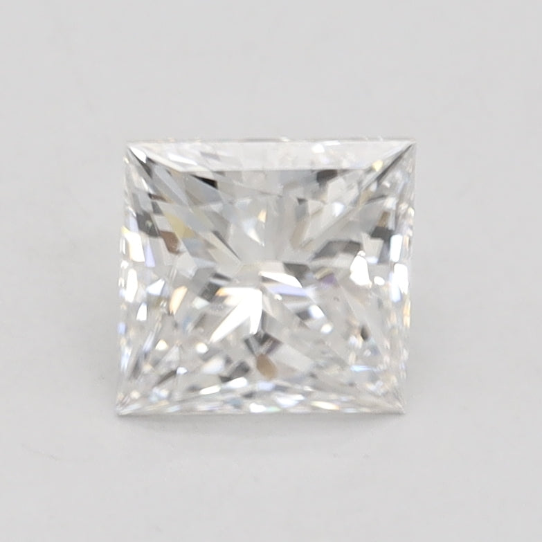 1.07 Carat Princess Lab Diamond with  Cut Diamond in 14KT  view 1
