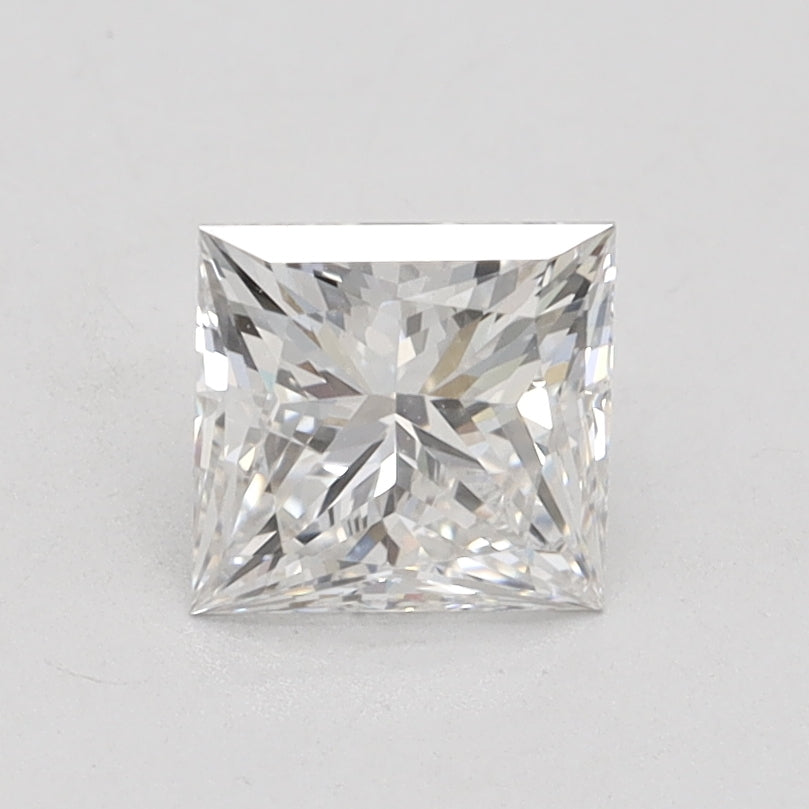 1.06 Carat Princess Lab Diamond with  Cut Diamond in 14KT  view 1
