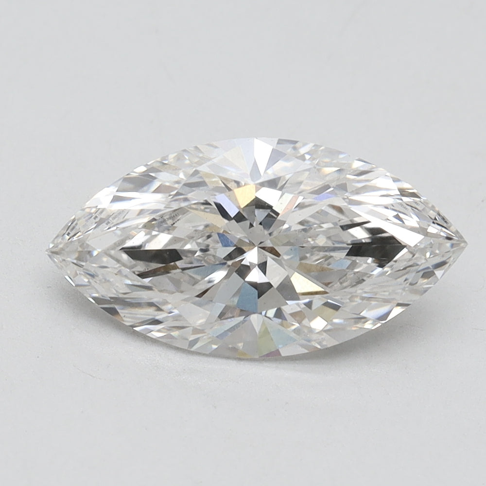 2.16 Carat Marquise Lab Diamond with  Cut Diamond in 14KT  view 1

