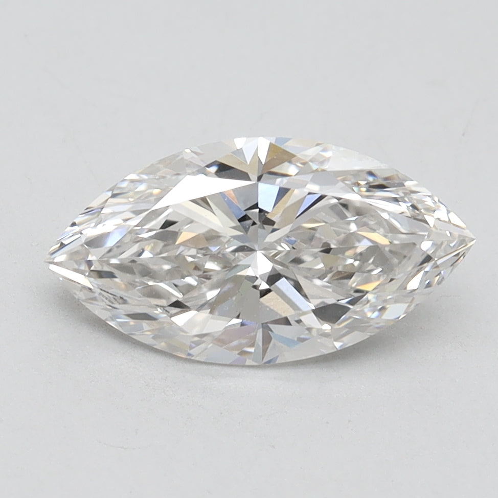 1.52 Carat Marquise Lab Diamond with  Cut Diamond in 14KT  view 1
