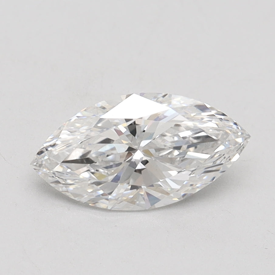 1.0 Carat Marquise Lab Diamond with  Cut Diamond in 14KT  view 1
