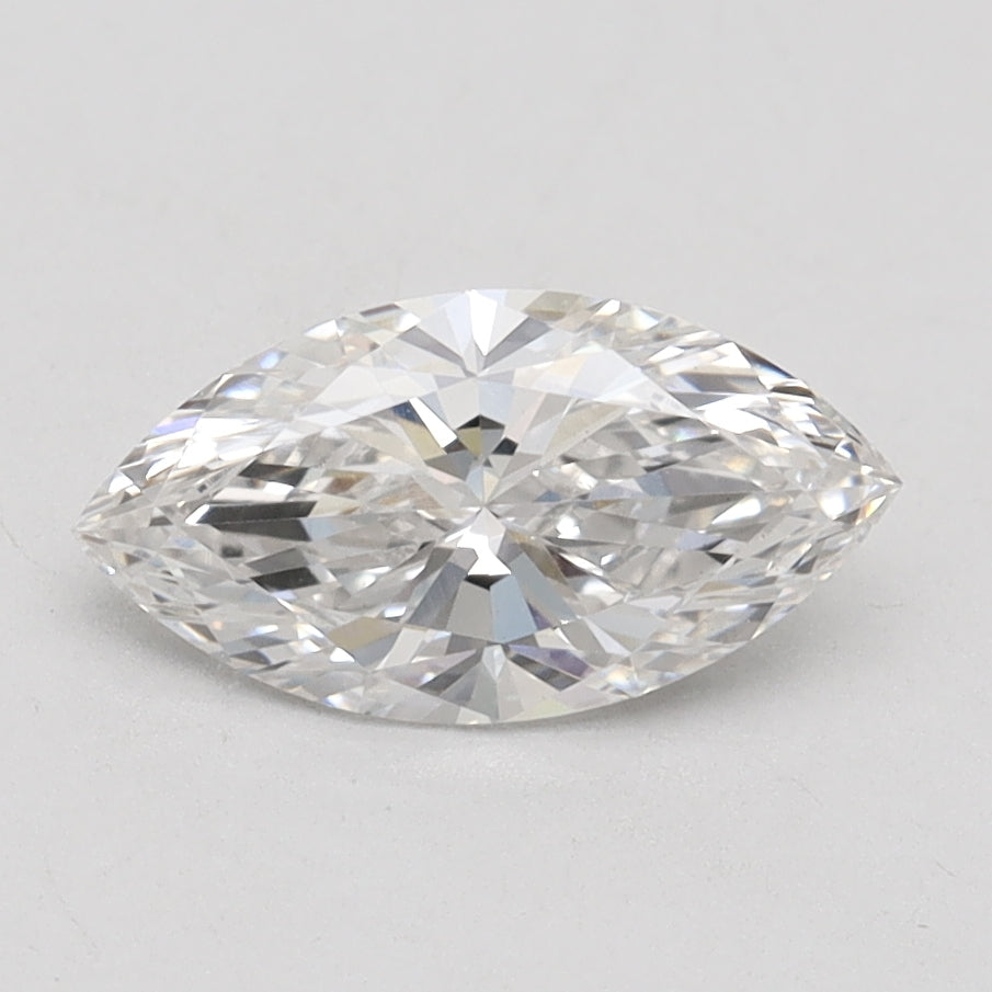 1.03 Carat Marquise Lab Diamond with  Cut Diamond in 14KT  view 1
