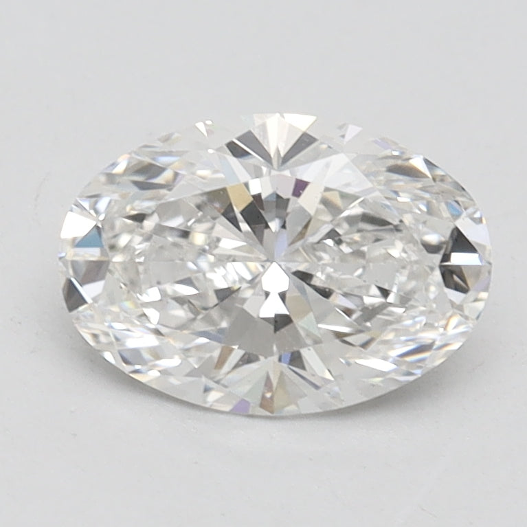 1.19 Carat Oval Lab Diamond with  Cut Diamond in 14KT  view 1
