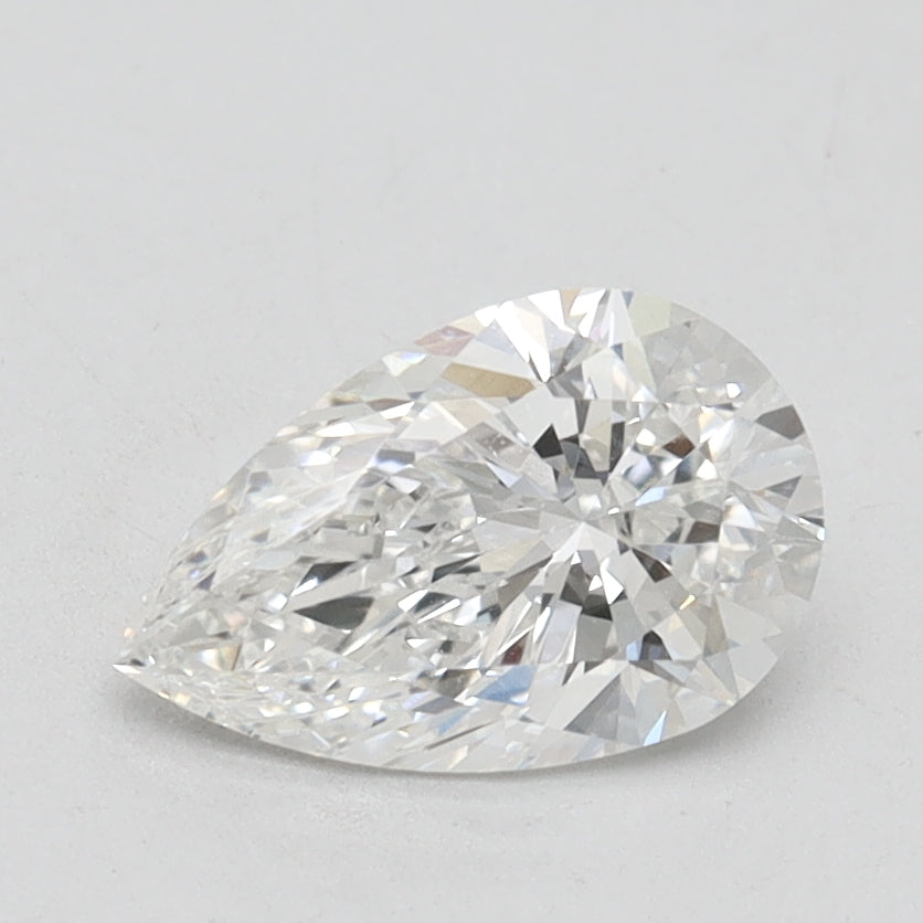 1.11 Carat Pear Lab Diamond with  Cut Diamond in 14KT  view 1

