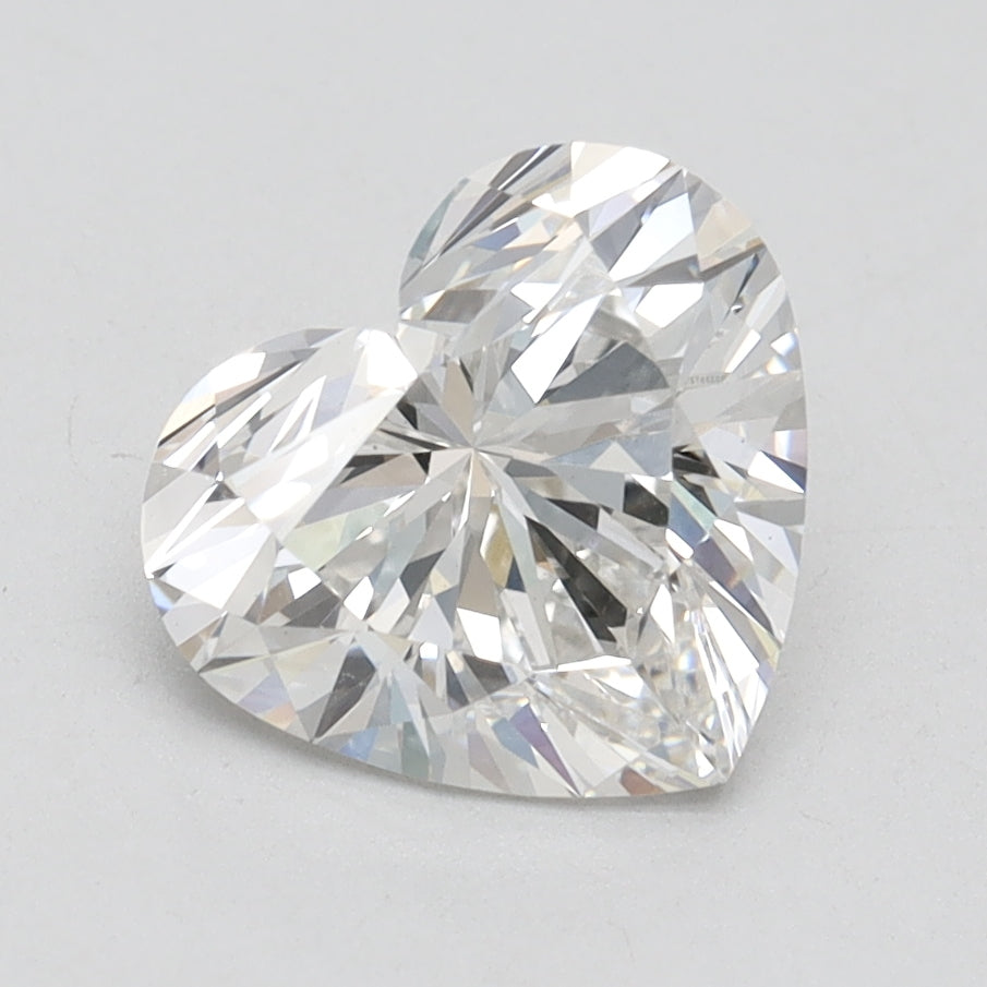 2.03 Carat Heart Lab Diamond with  Cut Diamond in 14KT  view 1
