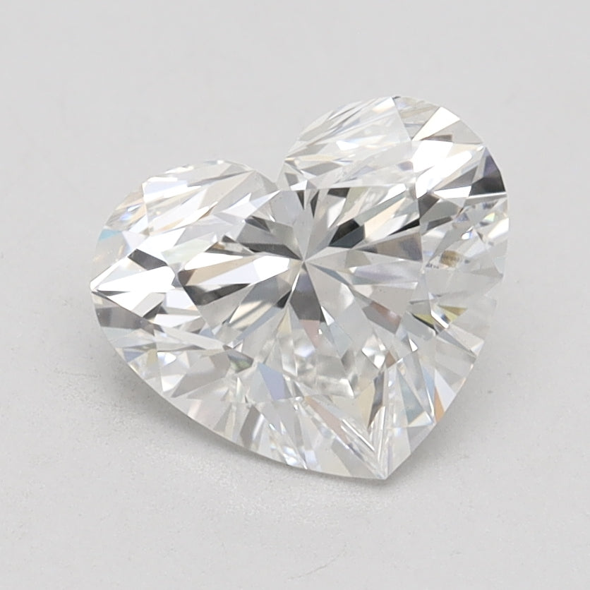 1.53 Carat Heart Lab Diamond with  Cut Diamond in 14KT  view 1
