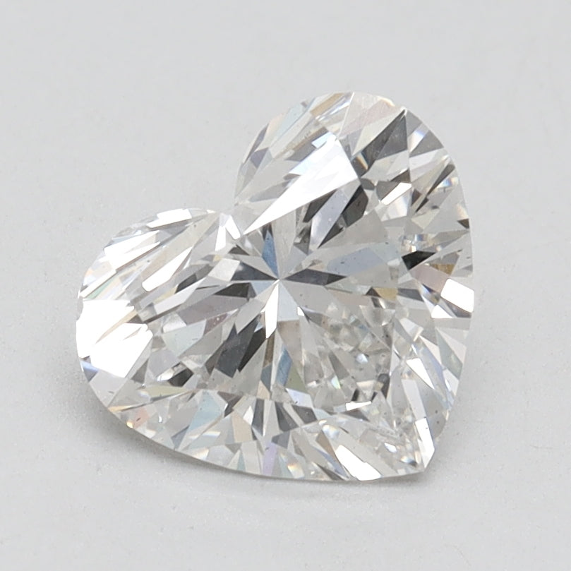 1.51 Carat Heart Lab Diamond with  Cut Diamond in 14KT  view 1
