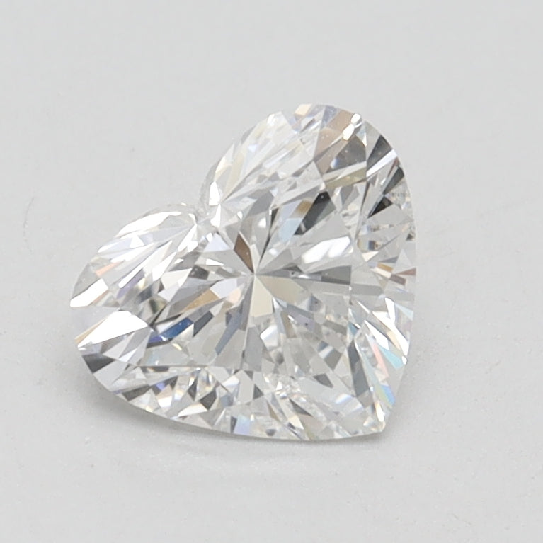 1.0 Carat Heart Lab Diamond with  Cut Diamond in 14KT  view 1
