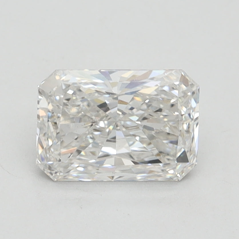 1.29 Carat Radiant Lab Diamond with  Cut Diamond in 14KT  view 1
