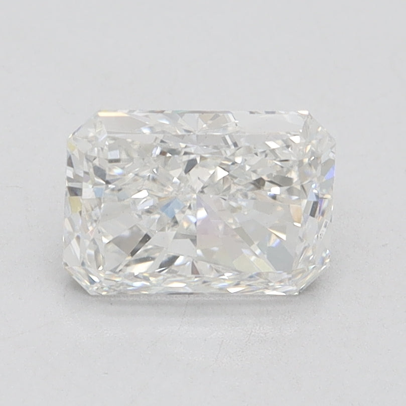 1.28 Carat Radiant Lab Diamond with  Cut Diamond in 14KT  view 1
