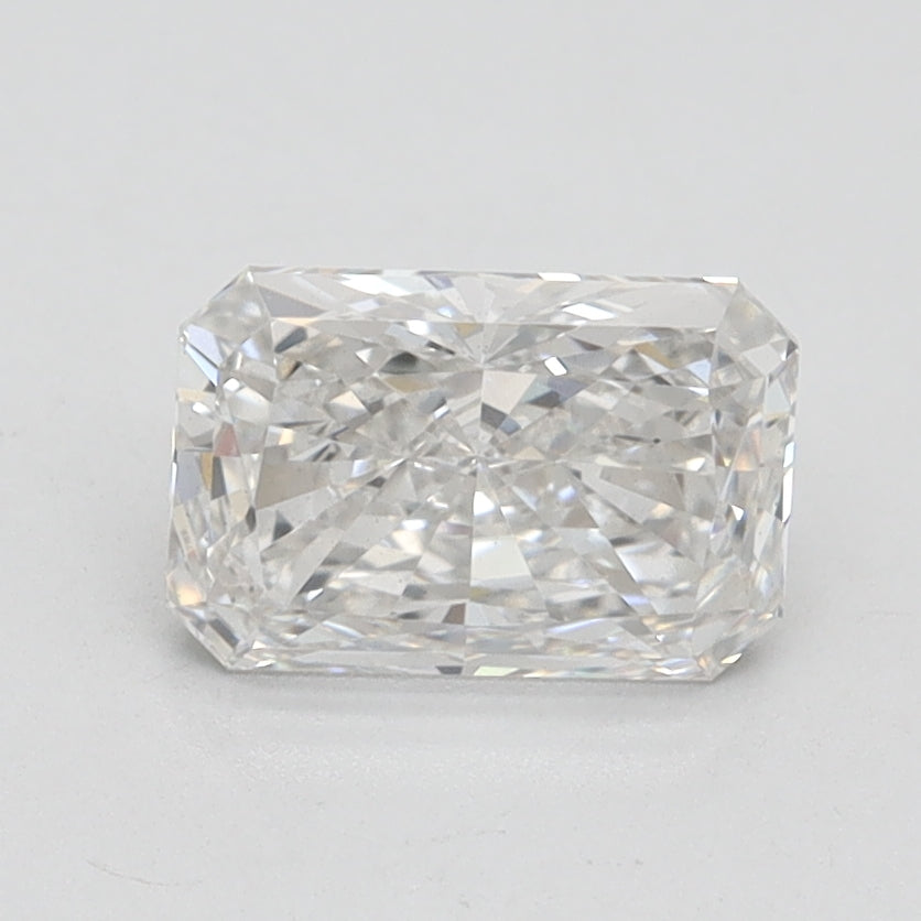 1.27 Carat Radiant Lab Diamond with  Cut Diamond in 14KT  view 1
