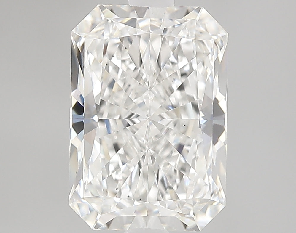 2.11 Carat Radiant Lab Diamond with  Cut Diamond in 14KT  view 1

