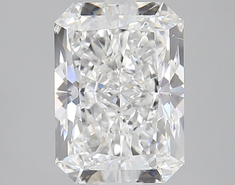 3.01 Carat Radiant Lab Diamond with  Cut Diamond in 14KT  view 1
