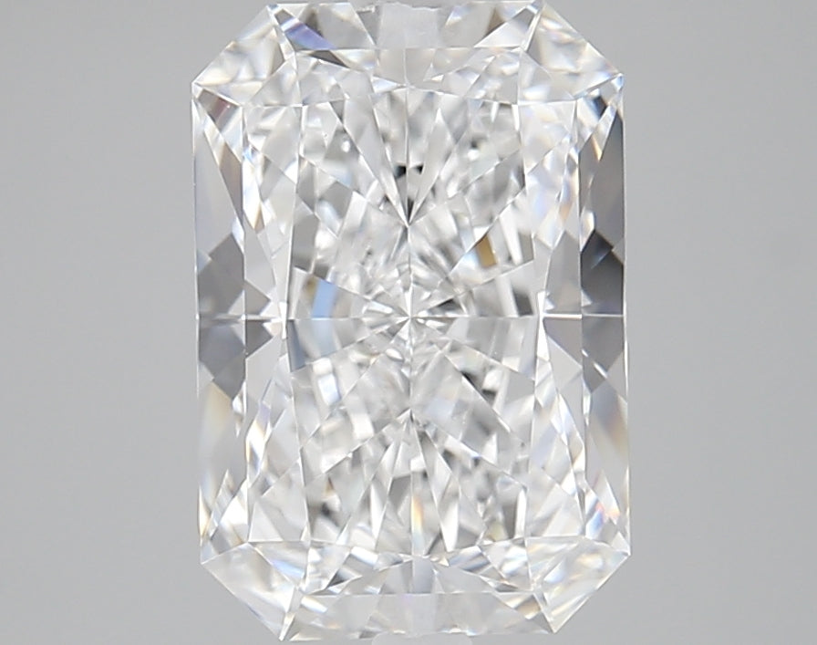 4.04 Carat Radiant Lab Diamond with  Cut Diamond in 14KT  view 1

