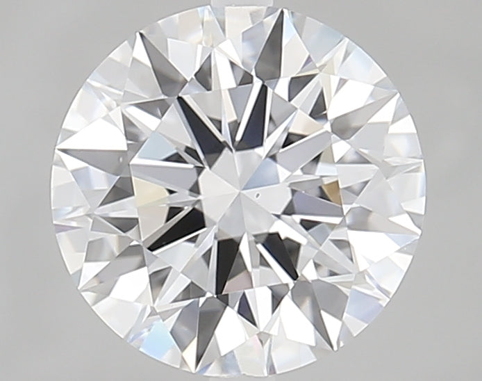 2.66 Carat Round Lab Diamond with  Cut Diamond in 14KT  view 1
