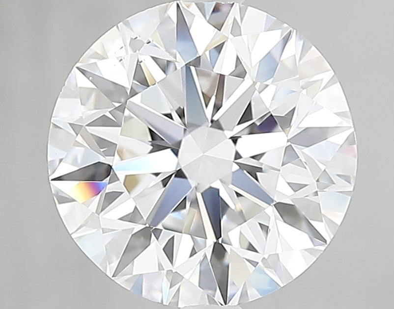 3.0 Carat Round Lab Diamond with  Cut Diamond in 14KT  view 1
