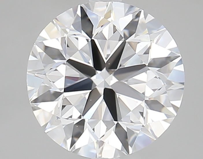 3.0 Carat Round Lab Diamond with  Cut Diamond in 14KT  view 1
