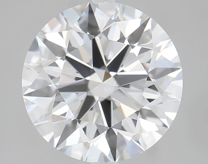 3.2 Carat Round Lab Diamond with  Cut Diamond in 14KT  view 1
