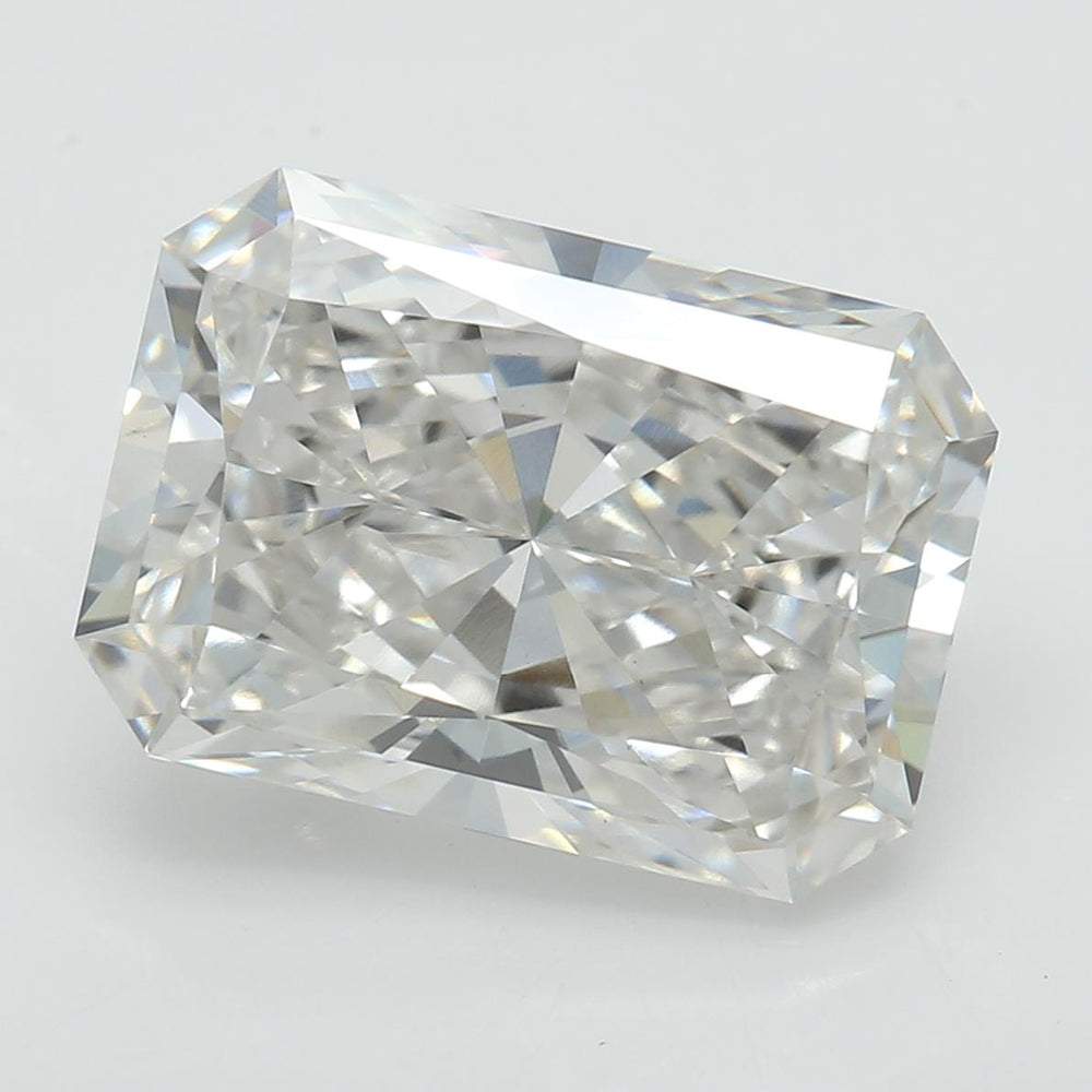 2.88 Carat Radiant Lab Diamond with  Cut Diamond in 14KT  view 1
