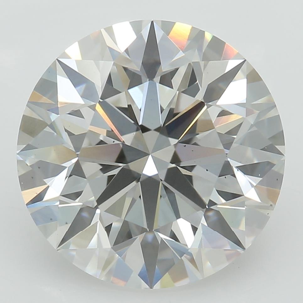 3.0 Carat Round Lab Diamond with  Cut Diamond in 14KT  view 1
