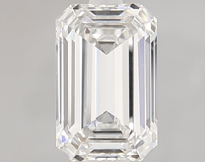 1.31 Carat Emerald Lab Diamond with  Cut Diamond in 14KT  view 1
