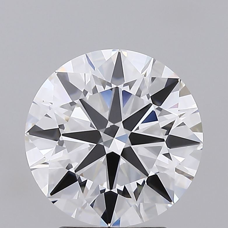 3.0 Carat Round Lab Diamond with  Cut Diamond in 14KT  view 1
