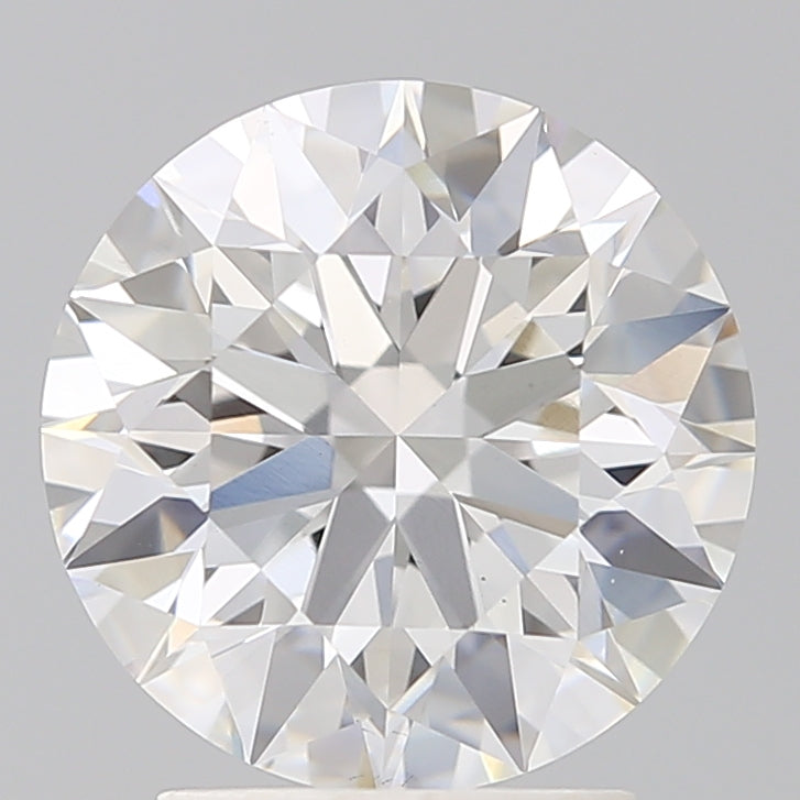 2.73 Carat Round Lab Diamond with  Cut Diamond in 14KT  view 1
