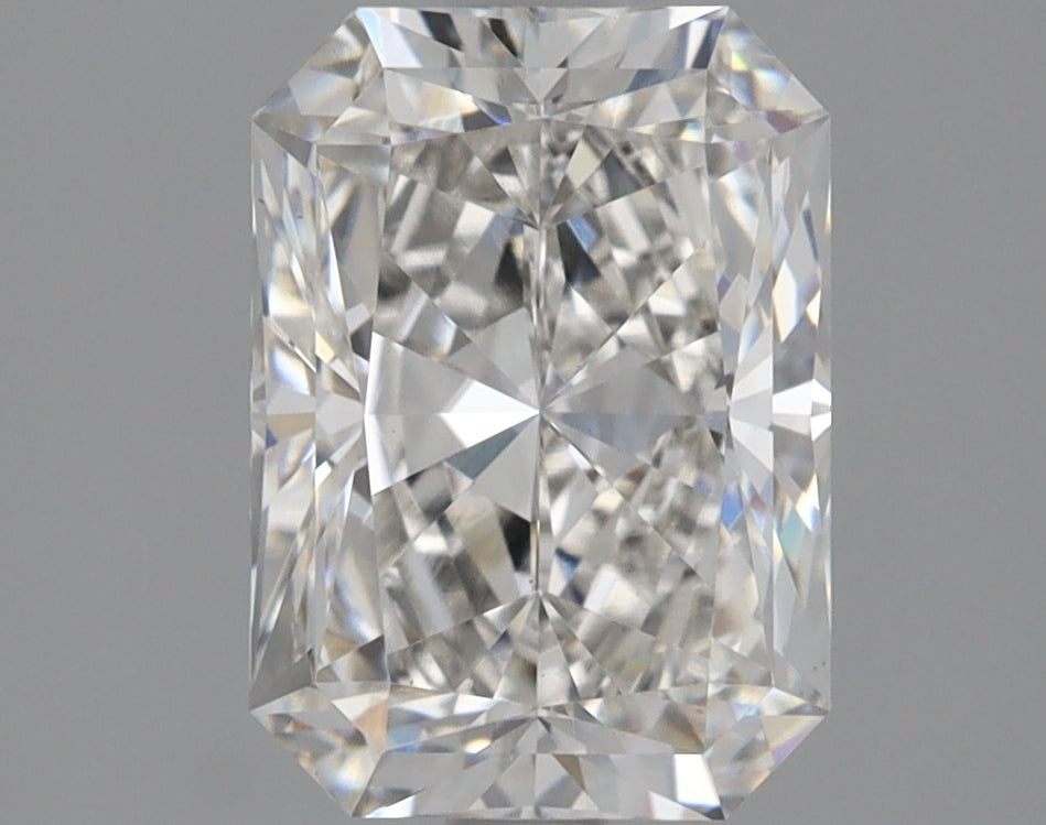 2.0 Carat Radiant Lab Diamond with  Cut Diamond in 14KT  view 1
