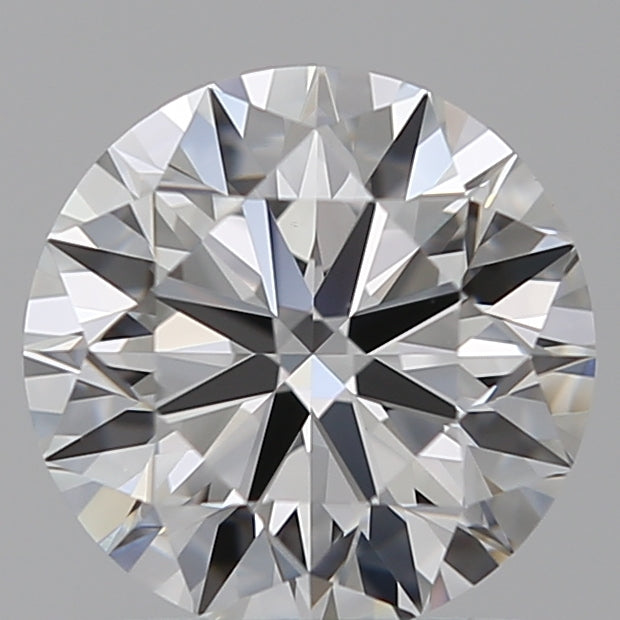 1.25 Carat Round Lab Diamond with  Cut Diamond in 14KT  view 1
