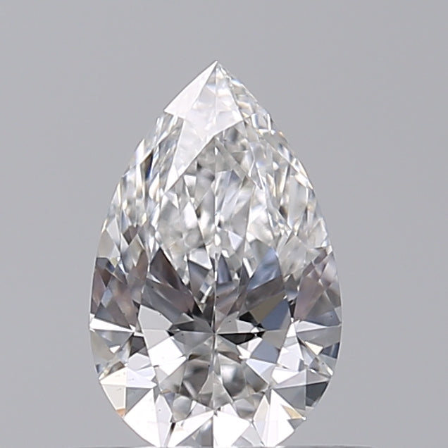 0.5 Carat Pear Lab Diamond with  Cut Diamond in 14KT  view 1
