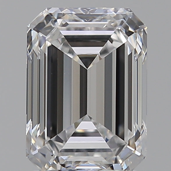 2.04 Carat Emerald Lab Diamond with  Cut Diamond in 14KT  view 1
