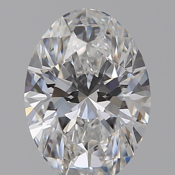 1.08 Carat Oval Lab Diamond with  Cut Diamond in 14KT  view 1
