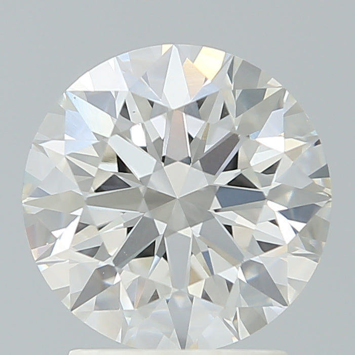 2.34 Carat Round Lab Diamond with  Cut Diamond in 14KT  view 1
