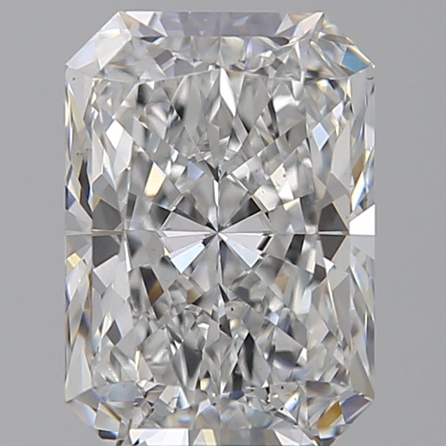 4.02 Carat Radiant Lab Diamond with  Cut Diamond in 14KT  view 1
