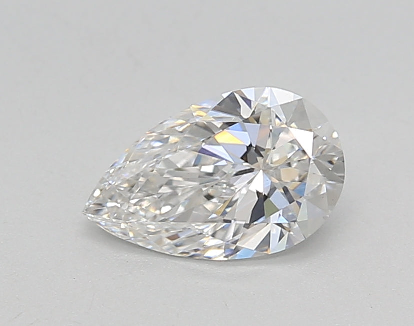 0.73 Carat Pear Lab Diamond with  Cut Diamond in 14KT  view 1
