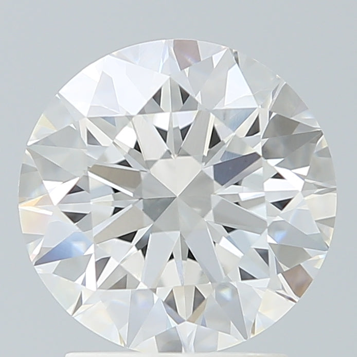 2.4 Carat Round Lab Diamond with  Cut Diamond in 14KT  view 1
